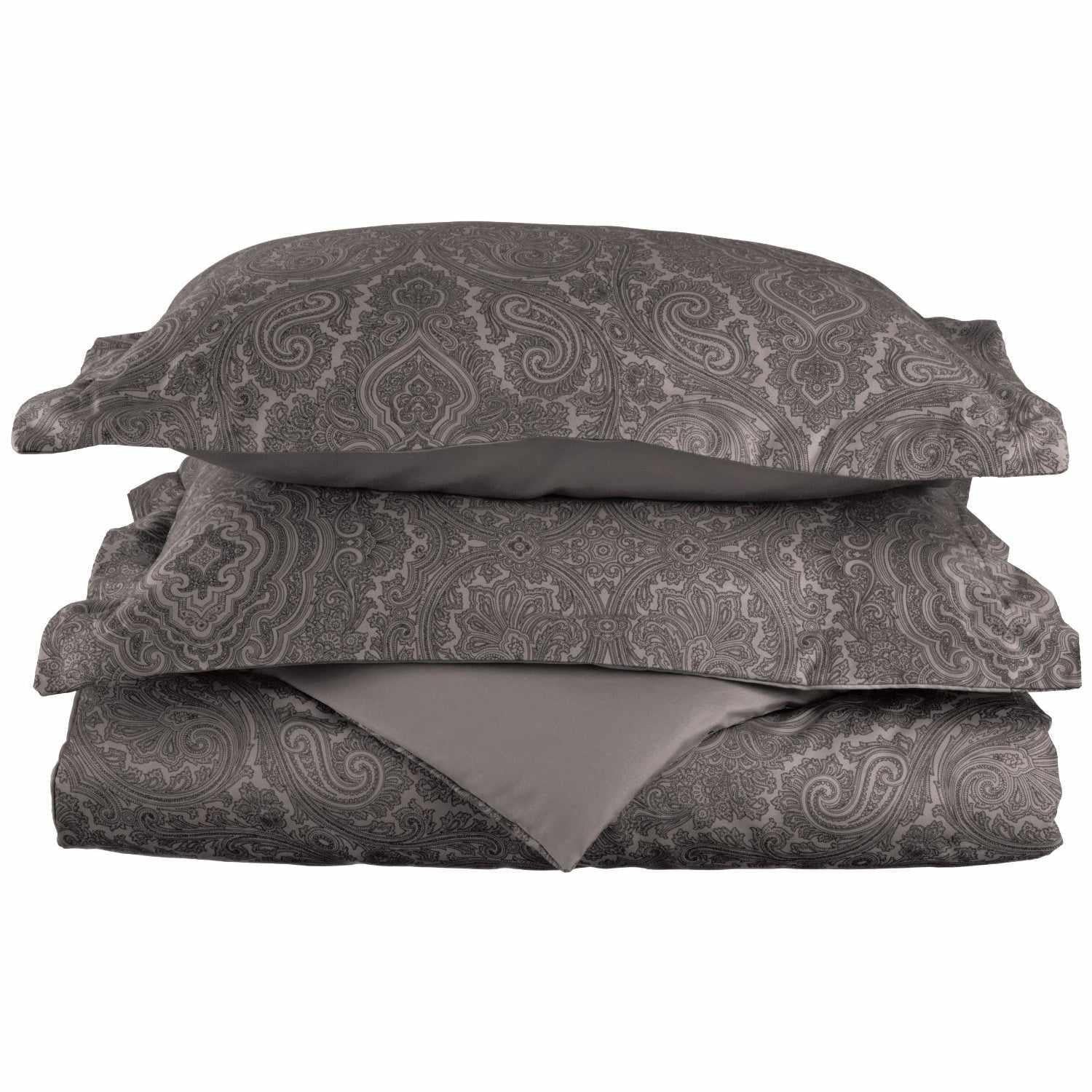 600 Thread Count Cotton Blend Italian Paisley Duvet Cover Set
