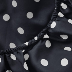 600 Thread Count Cotton Blend Polka Dot Deep Pocket Bed Sheet Set