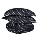 Cotton Blend 600 Thread Count Polka Dot Duvet Cover Set