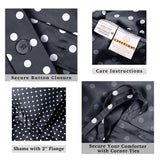 Cotton Blend 600 Thread Count Polka Dot Duvet Cover Set