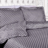 Cotton Blend 600 Thread Count Polka Dot Duvet Cover Set