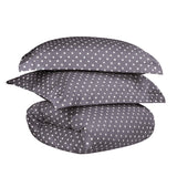 Cotton Blend 600 Thread Count Polka Dot Duvet Cover Set