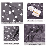 Cotton Blend 600 Thread Count Polka Dot Duvet Cover Set