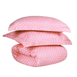 Cotton Blend 600 Thread Count Polka Dot Duvet Cover Set