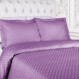 Cotton Blend 600 Thread Count Polka Dot Duvet Cover Set