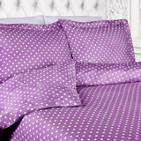 Cotton Blend 600 Thread Count Polka Dot Duvet Cover Set