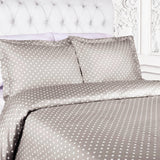 Cotton Blend 600 Thread Count Polka Dot Duvet Cover Set