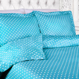 Cotton Blend 600 Thread Count Polka Dot Duvet Cover Set