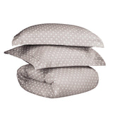 Cotton Blend 600 Thread Count Polka Dot Duvet Cover Set