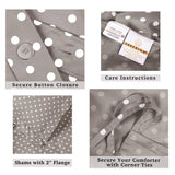 Cotton Blend 600 Thread Count Polka Dot Duvet Cover Set