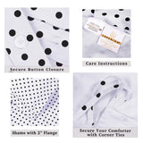 Cotton Blend 600 Thread Count Polka Dot Duvet Cover Set