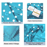 Cotton Blend 600 Thread Count Polka Dot Duvet Cover Set
