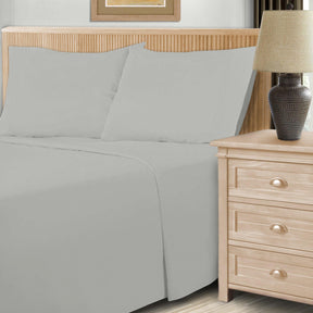 600 Thread Count Cotton Blend Solid Deep Pocket Bed Sheet Set