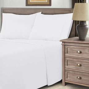 600 Thread Count Cotton Blend Solid Deep Pocket Bed Sheet Set