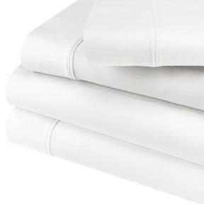 600 Thread Count Cotton Blend Solid Deep Pocket Bed Sheet Set