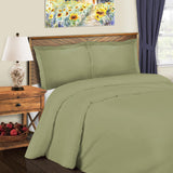 Cotton Blend 600 Thread Count Solid Duvet Cover Set