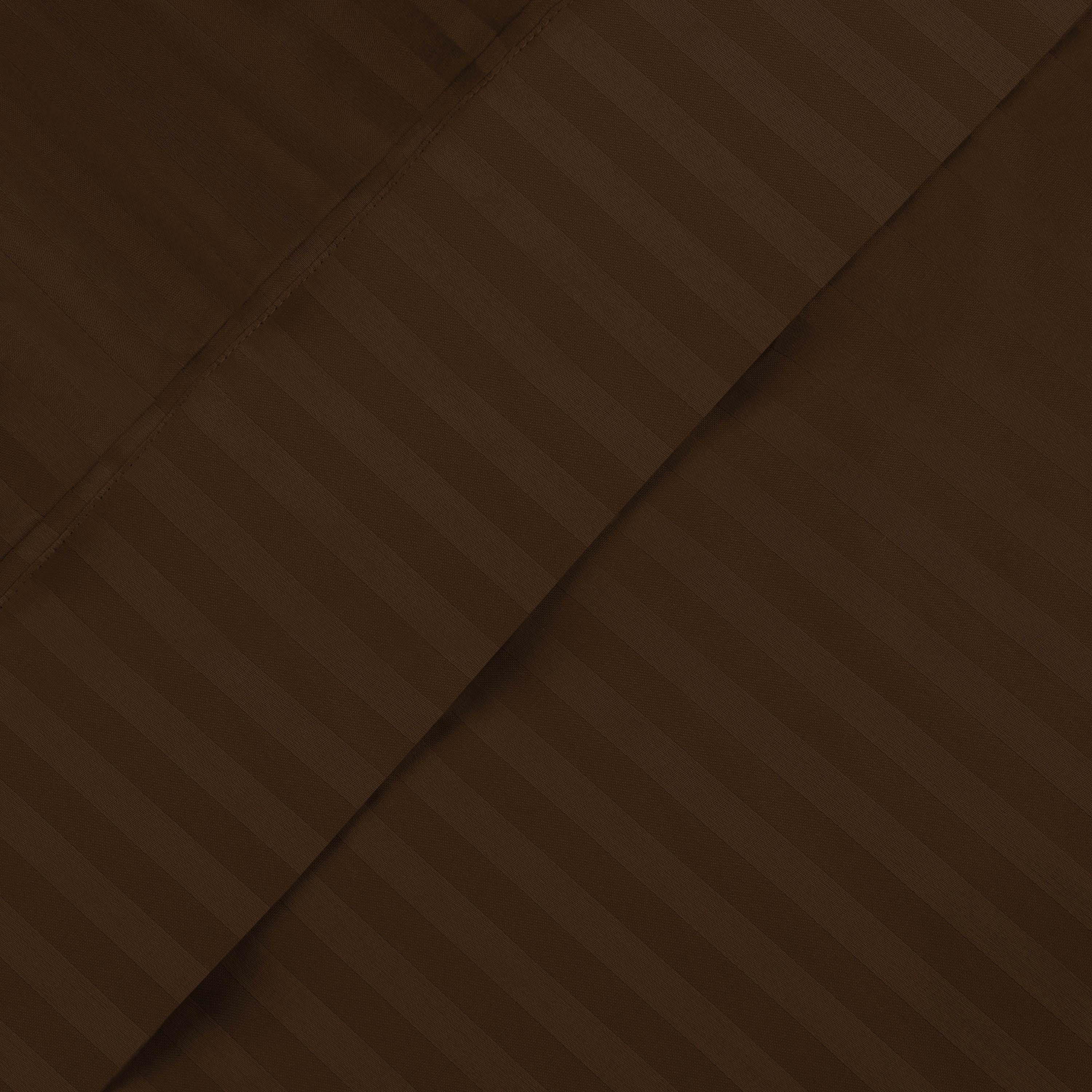 650 Thread Count Egyptian Cotton Sateen Stripe Bed Sheet Set