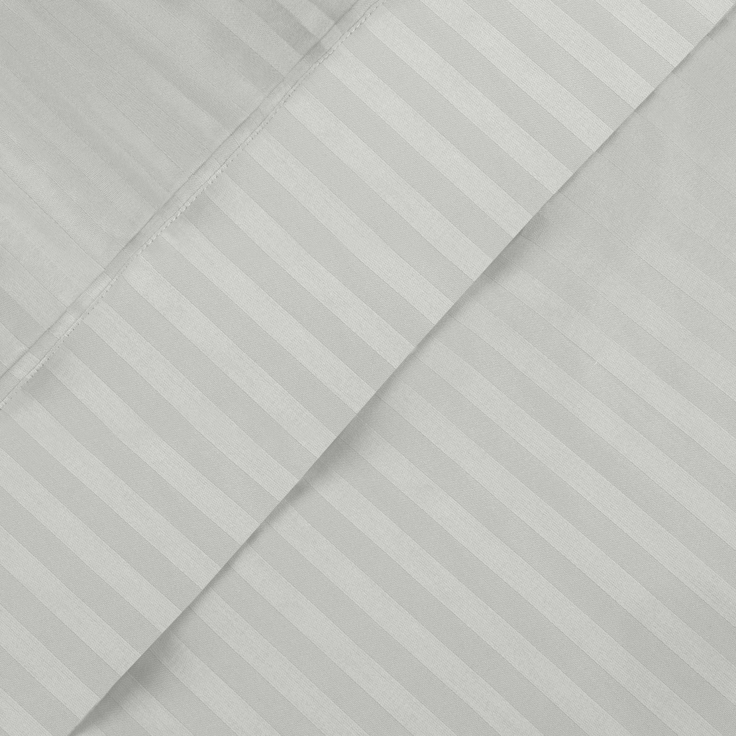 650 Thread Count Egyptian Cotton Sateen Stripe Bed Sheet Set