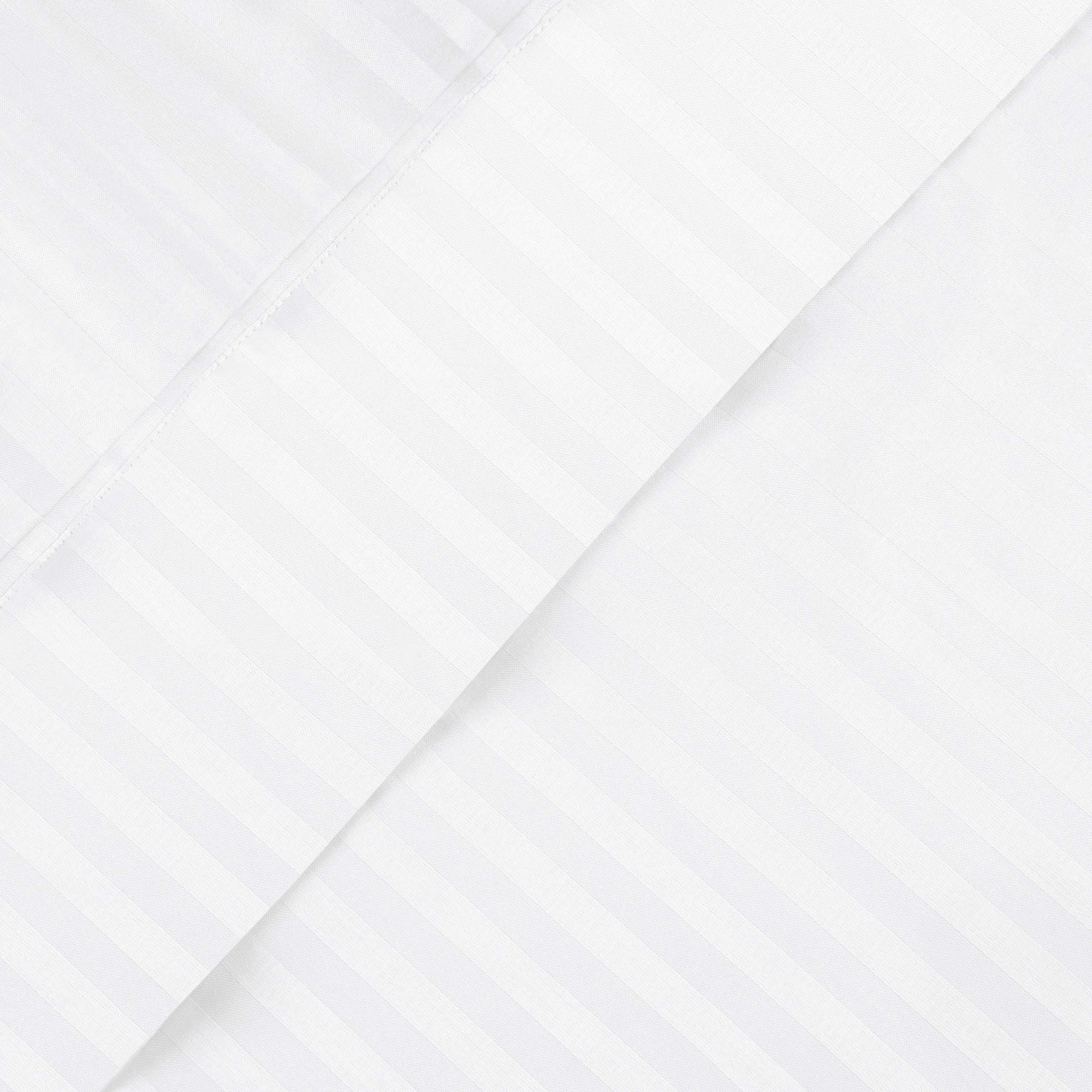 650 Thread Count Egyptian Cotton Sateen Stripe Bed Sheet Set