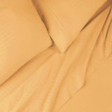 650 Thread Count Egyptian Cotton Sateen Stripe Bed Sheet Set