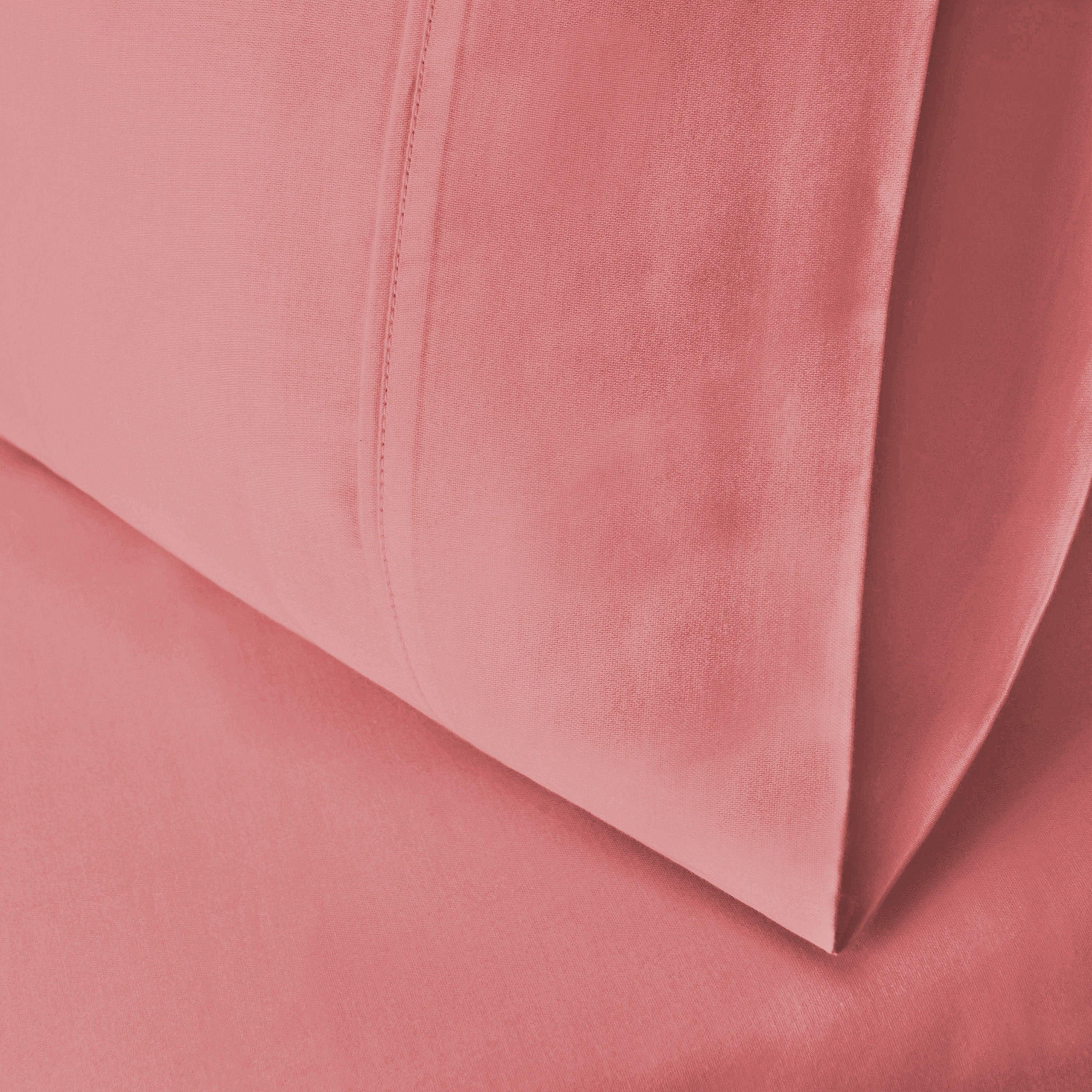 Cotton Blend 600 Thread Count Solid Pillowcase Set of 2