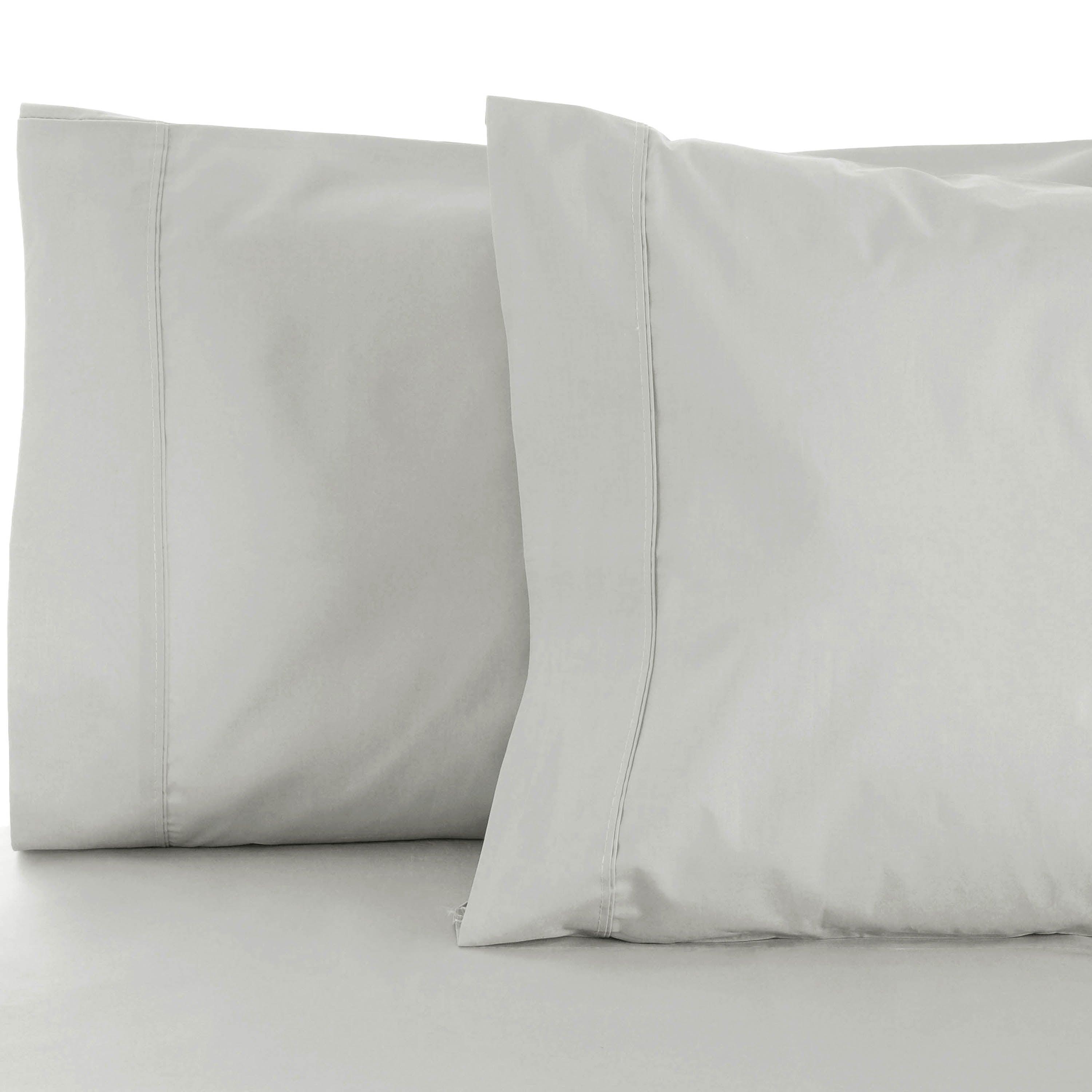 Cotton Blend 600 Thread Count Solid Pillowcase Set of 2