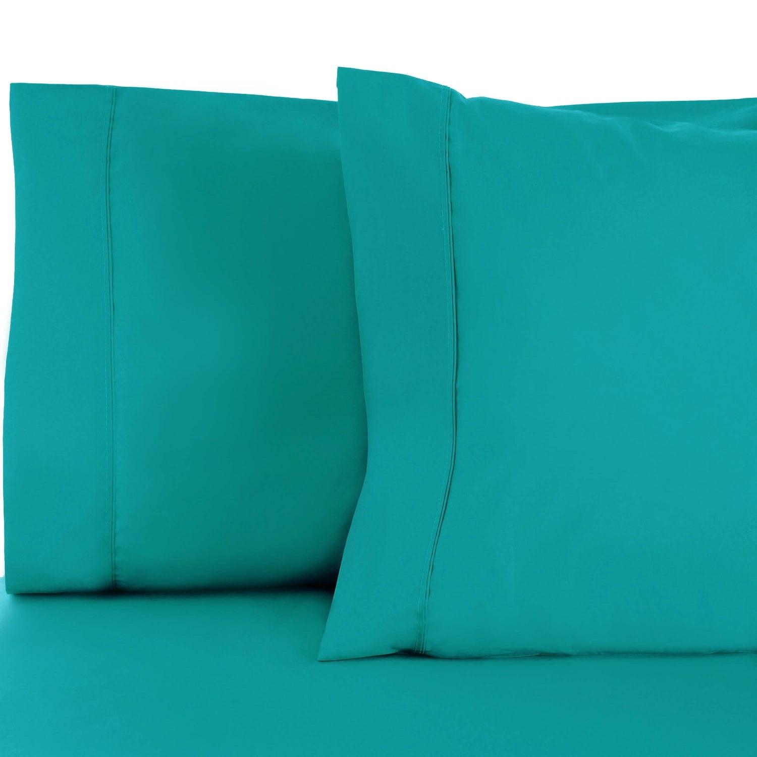 Cotton Blend 600 Thread Count Solid Pillowcase Set of 2