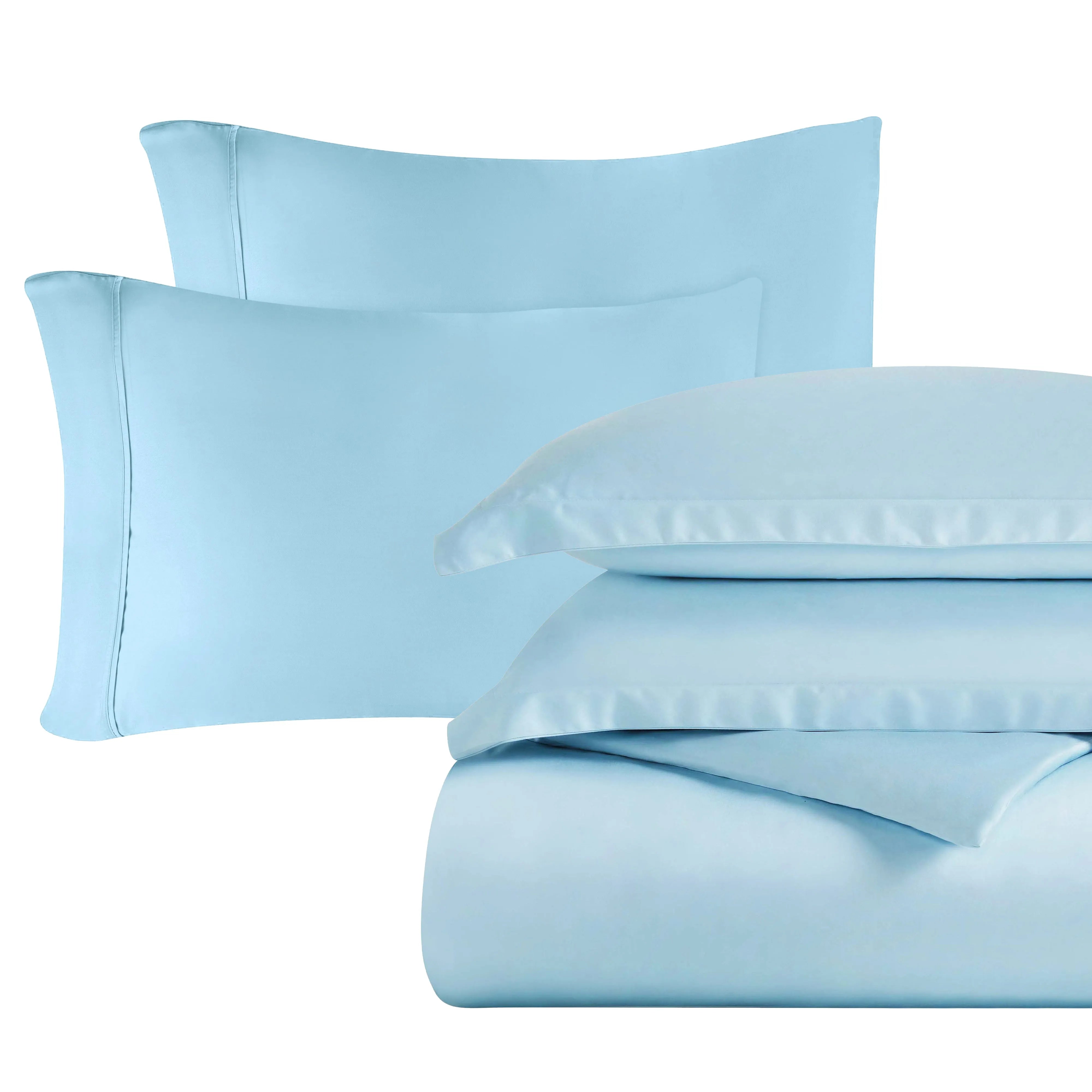 5-Piece Cotton Blend 600 Thread Count Duvet Cover Bundle