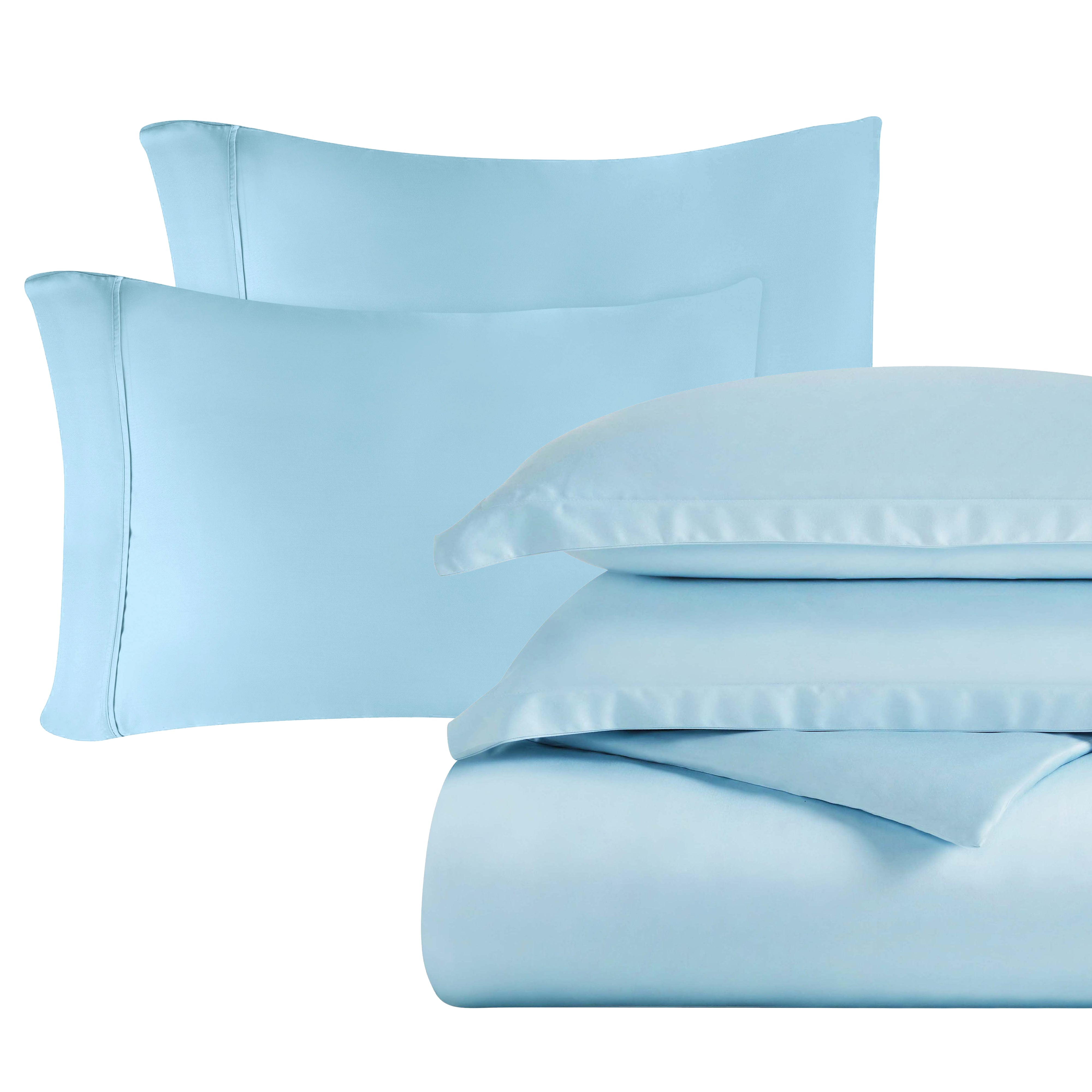 5-Piece Cotton Blend 600 Thread Count Duvet Cover Bundle