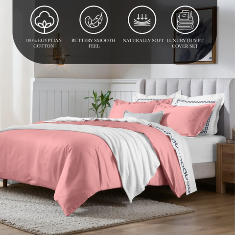 650 Thread Count Egyptian Cotton Solid Duvet Cover