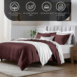 650 Thread Count Egyptian Cotton Solid Duvet Cover