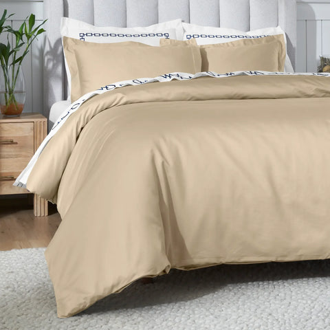 650 Thread Count Egyptian Cotton Solid Duvet Cover