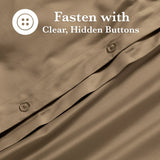 650 Thread Count Egyptian Cotton Solid Duvet Cover