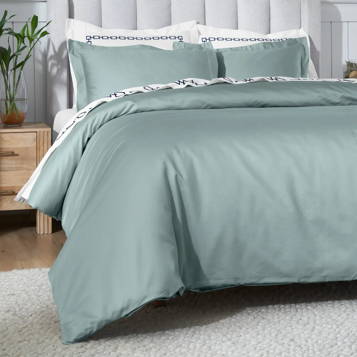 650 Thread Count Egyptian Cotton Solid Duvet Cover