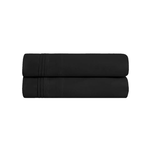 100% Egyptian Cotton 650 Thread Count Solid Pillowcase Set