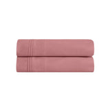 100% Egyptian Cotton 650 Thread Count Solid Pillowcase Set