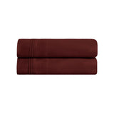 100% Egyptian Cotton 650 Thread Count Solid Pillowcase Set