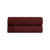 100% Egyptian Cotton 650 Thread Count Solid Pillowcase Set