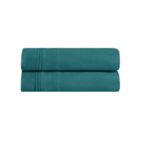 100% Egyptian Cotton 650 Thread Count Solid Pillowcase Set