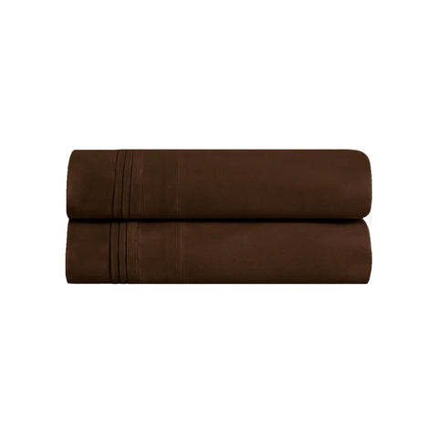 100% Egyptian Cotton 650 Thread Count Solid Pillowcase Set