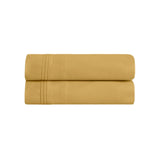 100% Egyptian Cotton 650 Thread Count Solid Pillowcase Set