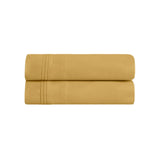 100% Egyptian Cotton 650 Thread Count Solid Pillowcase Set