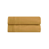 100% Egyptian Cotton 650 Thread Count Solid Pillowcase Set