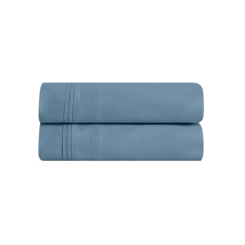 100% Egyptian Cotton 650 Thread Count Solid Pillowcase Set