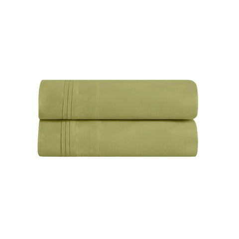 100% Egyptian Cotton 650 Thread Count Solid Pillowcase Set