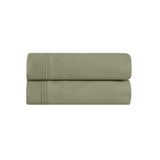 100% Egyptian Cotton 650 Thread Count Solid Pillowcase Set