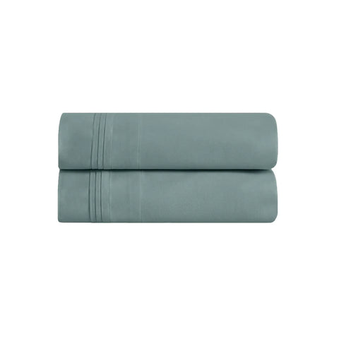 100% Egyptian Cotton 650 Thread Count Solid Pillowcase Set