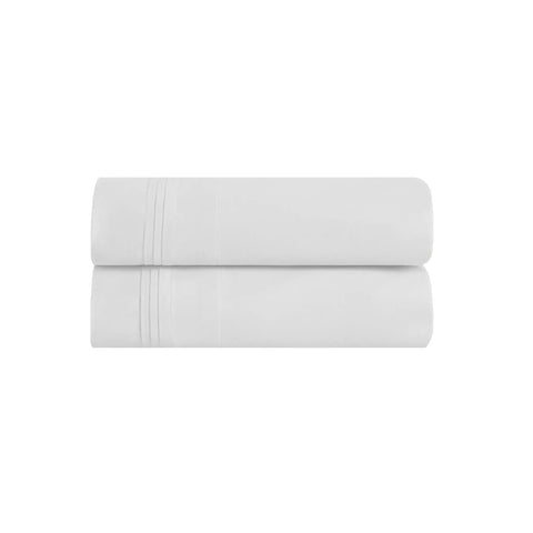 100% Egyptian Cotton 650 Thread Count Solid Pillowcase Set