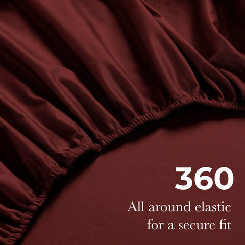 650 Thread Count Egyptian Cotton Bed Sheets - Sateen Weave