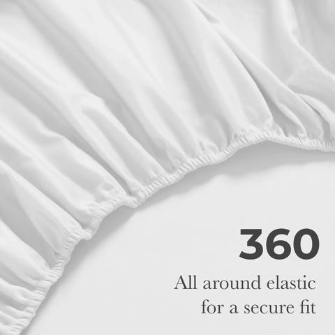 650 Thread Count Egyptian Cotton Bed Sheets - Sateen Weave